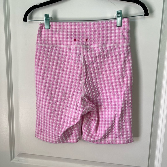 The Upside Anthropologie Gingham Bike Shorts - Picture 2 of 7